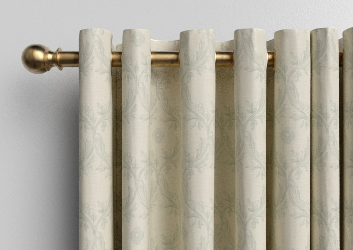 Trellis Prints, Vine and Bloom Romsey Bud Green - Made to Measure Curtains - Image 12